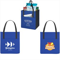 JH3320 Non-Woven Shoppers Pocket Tote Bag With Custom Imprint